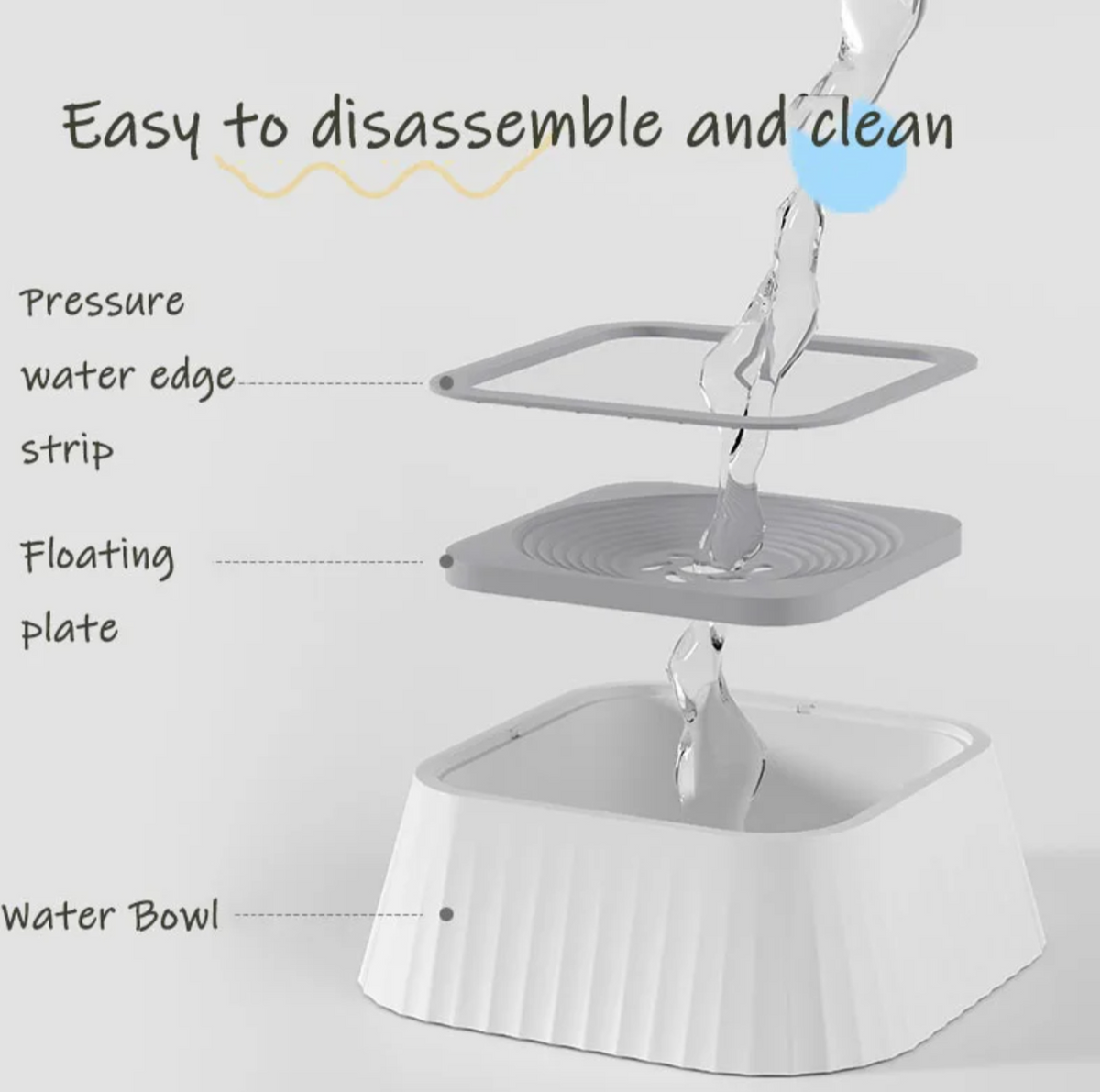 Bol d'eau flottant